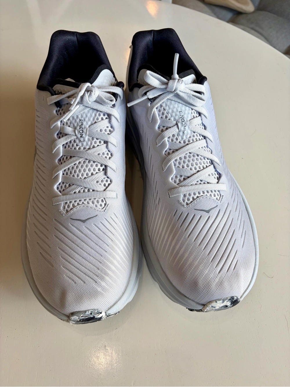 Hoka Light Grey Running Shoes size 11.5 - Picture 1 of 8